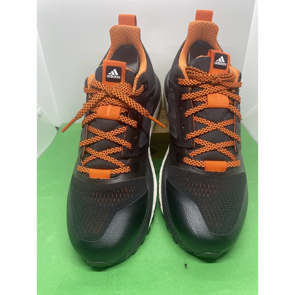 Adidas Boost PGS 789005 Mens Sneakers Black Orange 9.5